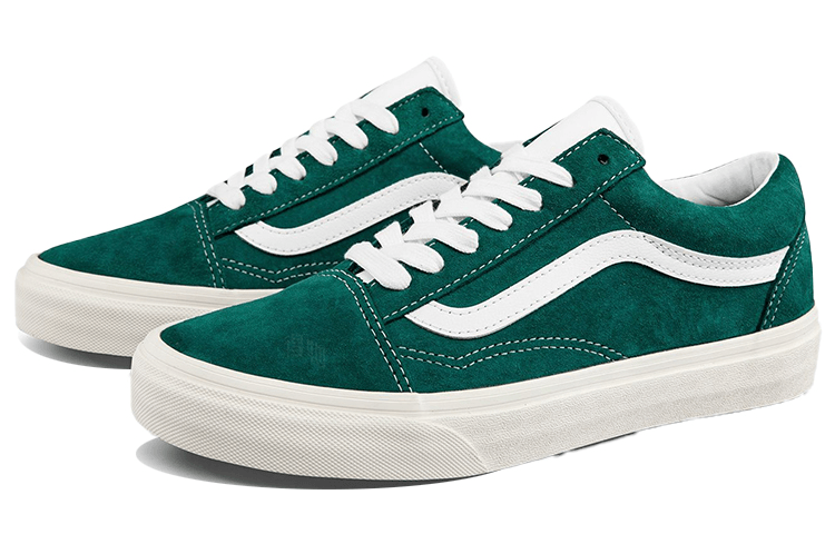 Vans Old Skool Green White — фото 3