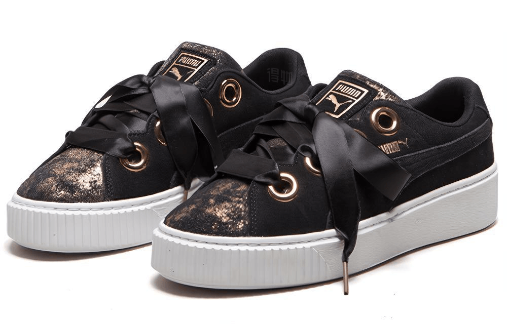 Puma Platform Low Black Gold — фото 1