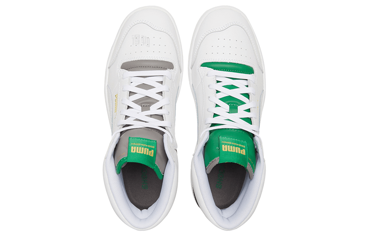 Puma Ralph Sampson Mid White Green Grey — фото 3