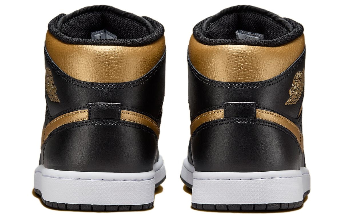 Jordan Air Jordan 1 Mid Black Gold — фото 4
