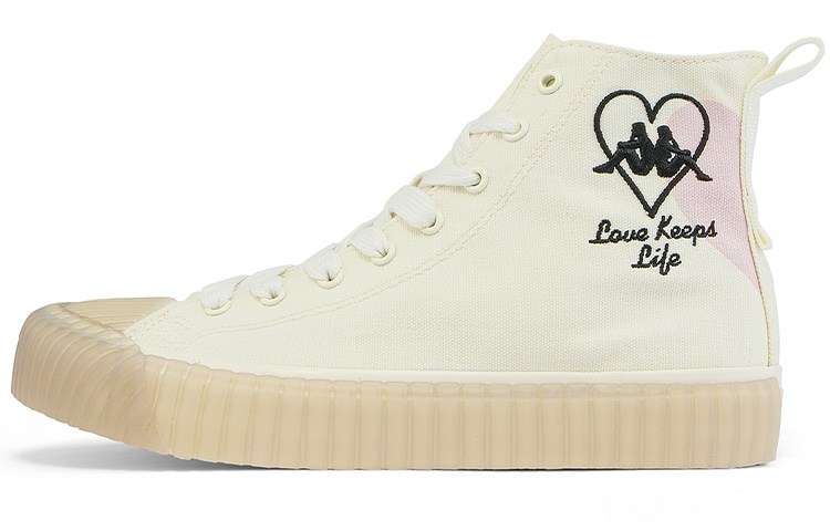 Kappa/卡帕 Kappa High Top Canvas Valentine's White