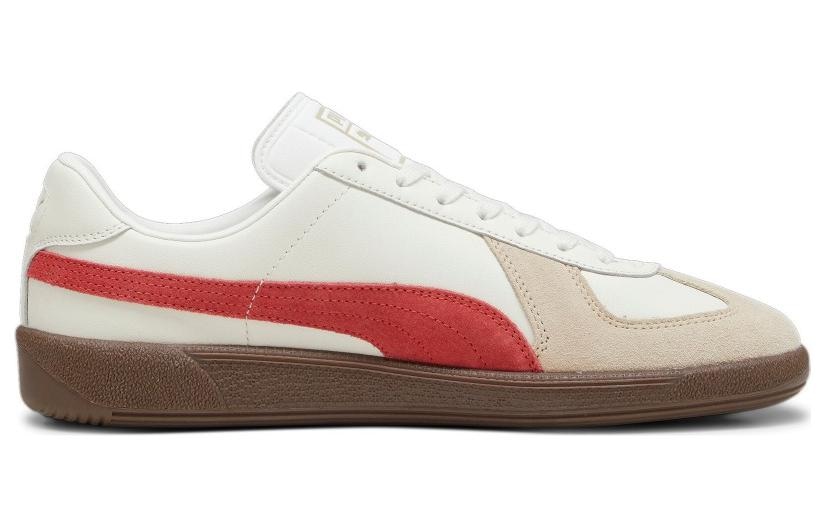 Puma Army Trainer White Brown Red — фото 1