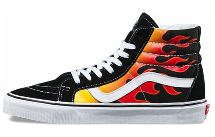 Vans SK8 High Black Yellow Red