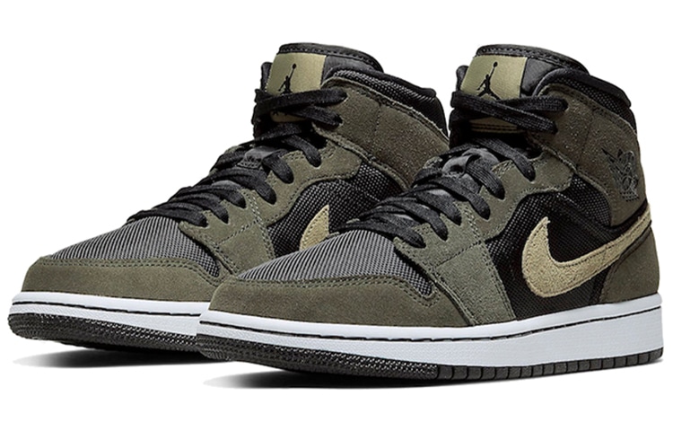 Jordan Air Jordan 1 Mid Olive Green — фото 2