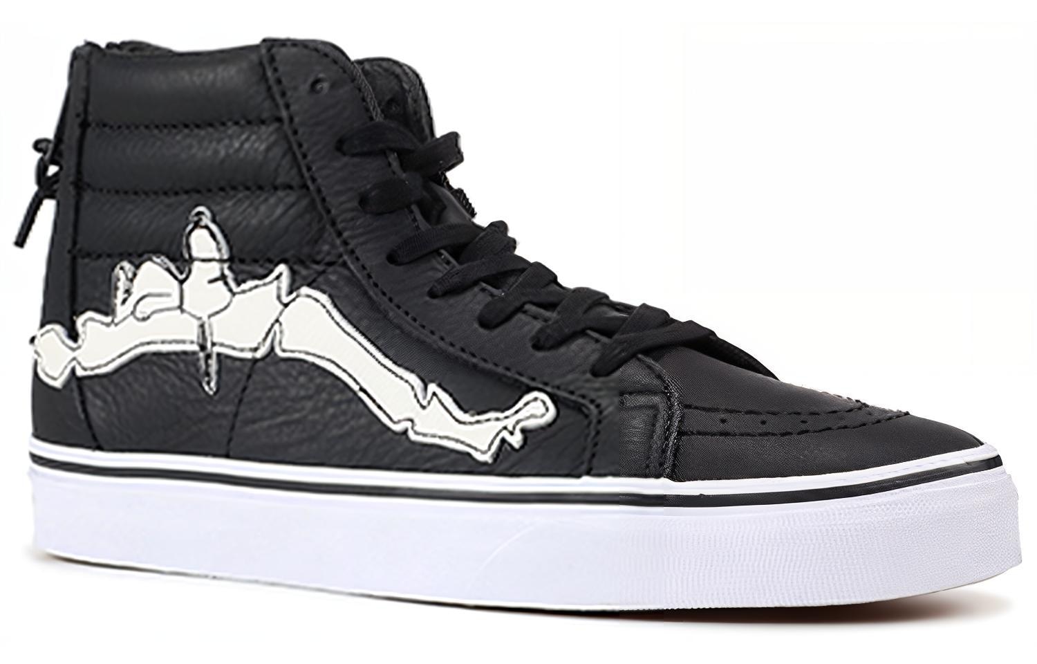 Vans SK8 Re-Issue Zip Blends Peanuts Bones Black — фото 2