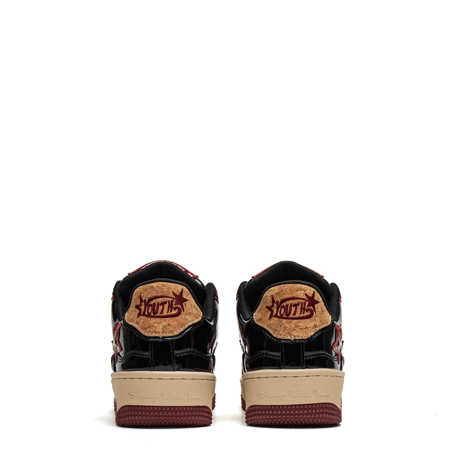 Youthloser Burgundy Low Sneakers — фото 4