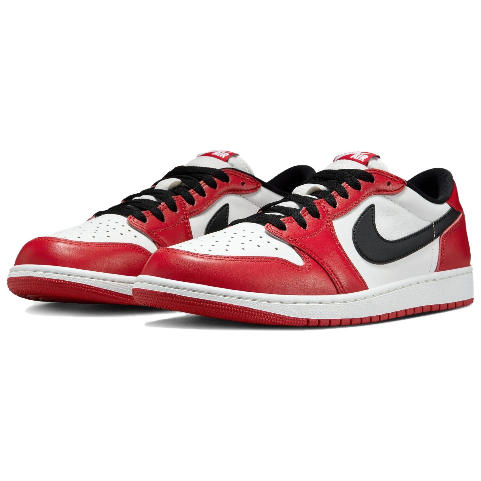 Jordan Air Jordan 1 Retro Low OG Black Muslin Varsity Red — фото 2