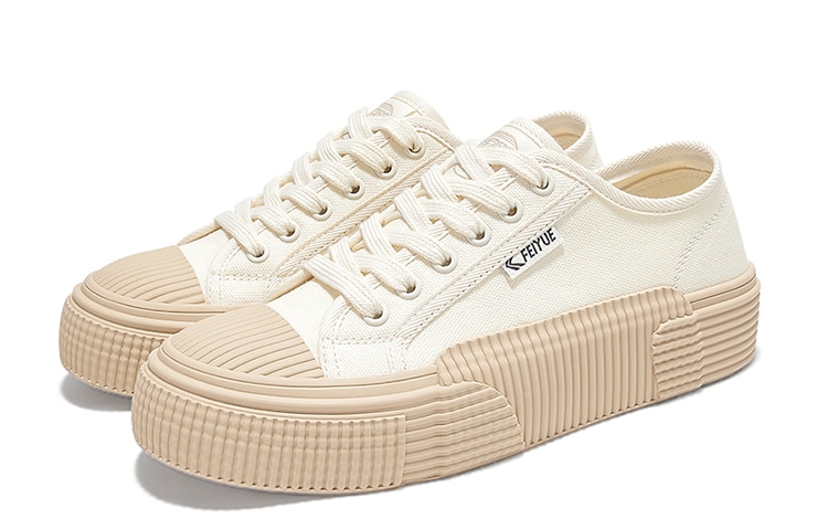 Feiyue Canvas Low Top Beige — фото 3