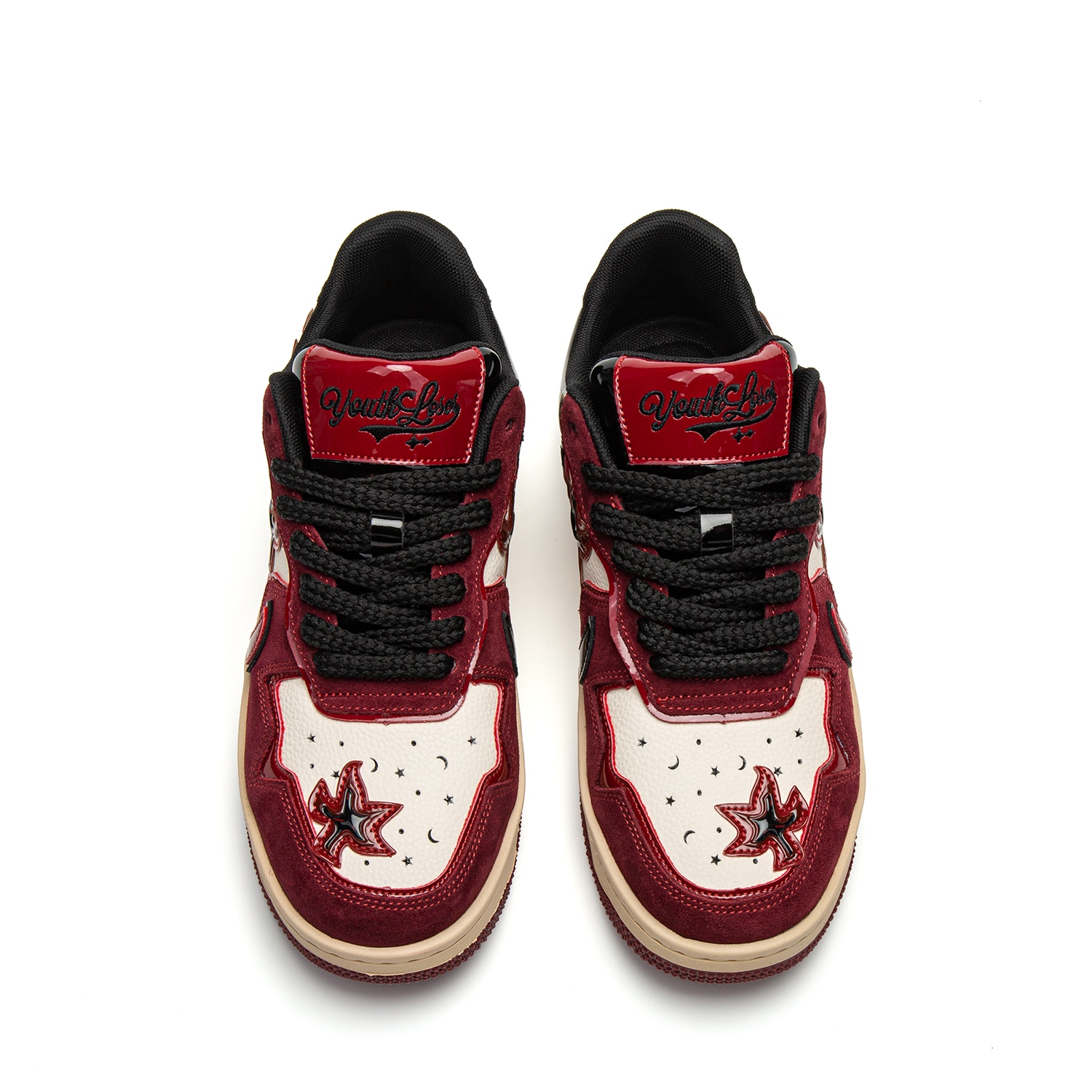 Youthloser Burgundy Low Sneakers — фото 3