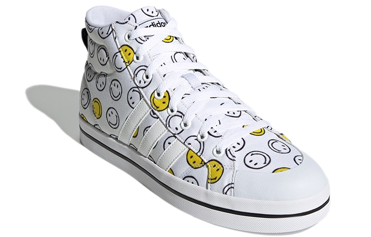 Adidas SMILEY x adidas neo Bravada White Yellow Black — фото 2