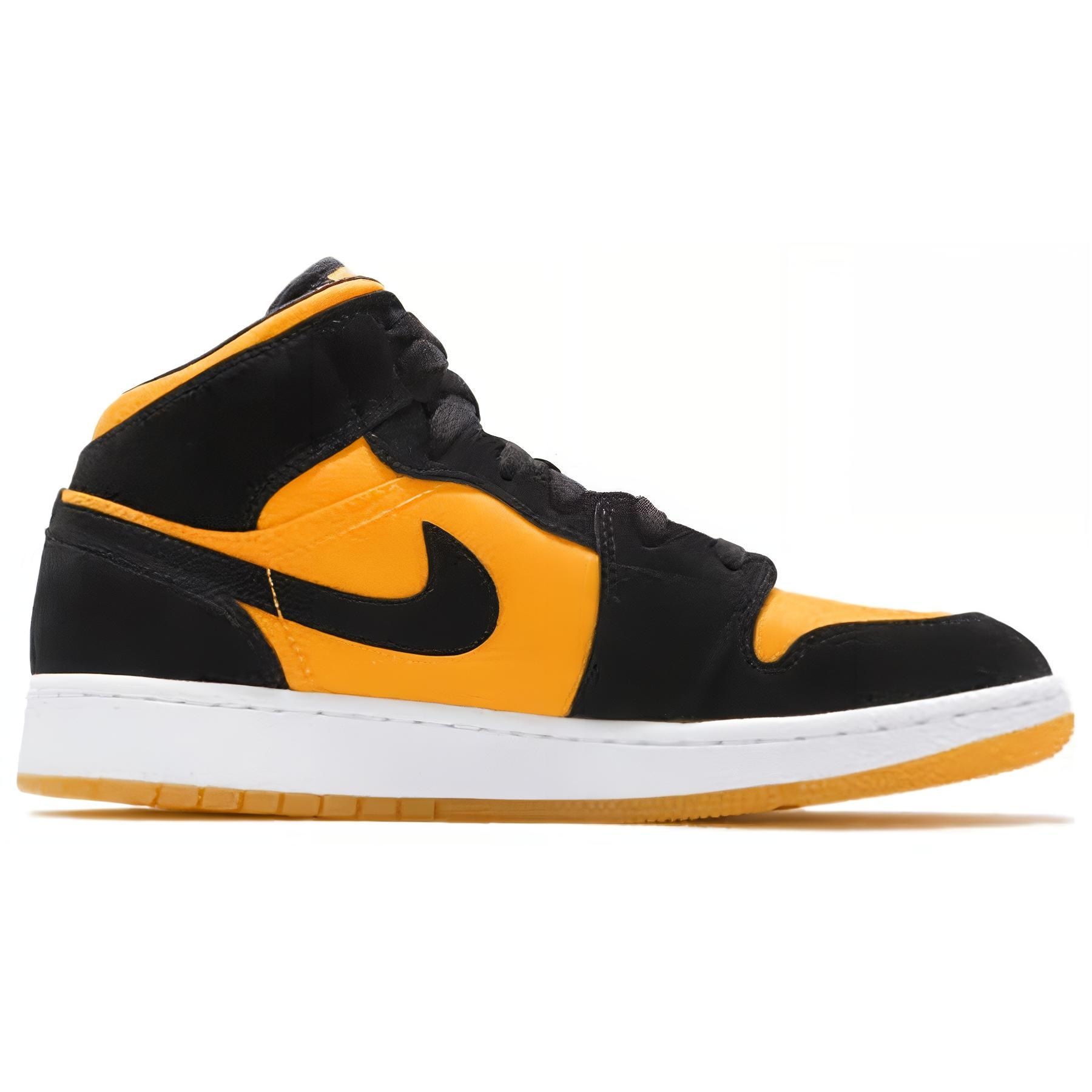 Jordan Air Jordan 1 Mid GS Black Yellow 2019 — фото 1