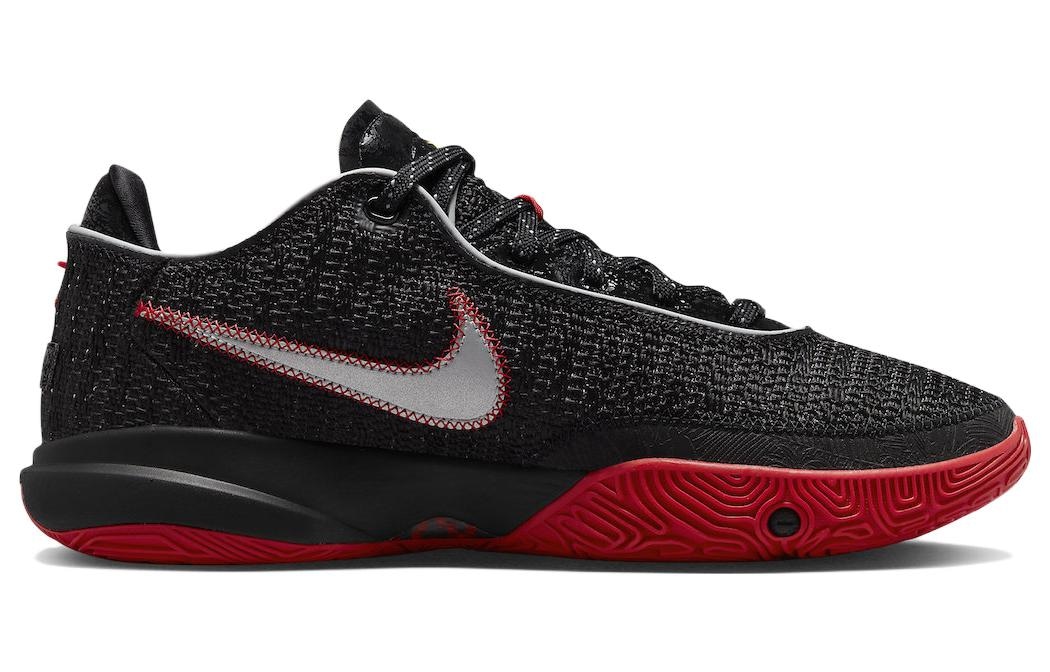 Nike LeBron 20 Low Black Gold Red — фото 1