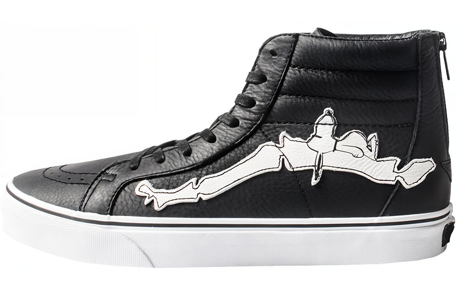 Vans SK8 Re-Issue Zip Blends Peanuts Bones Black