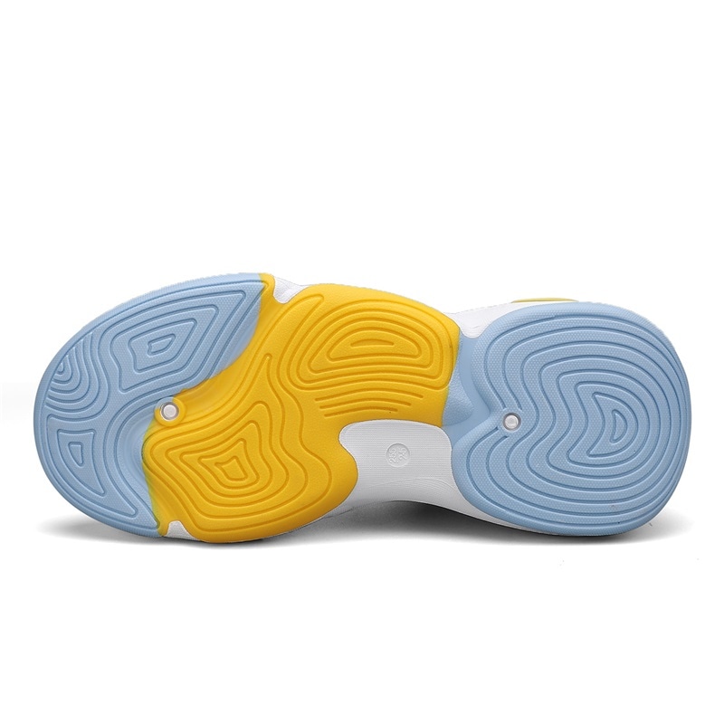 Warrior High-Top Basketball Shoes White Light Blue — фото 3