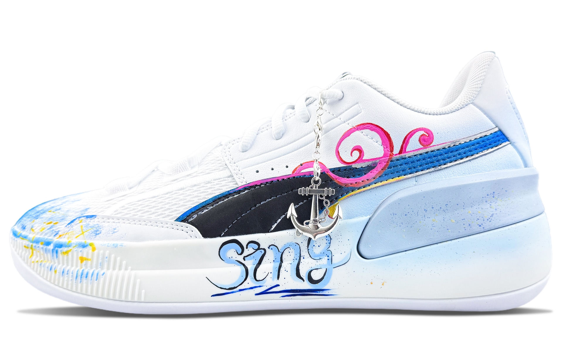 Puma Clyde Hardwood Team White Blue