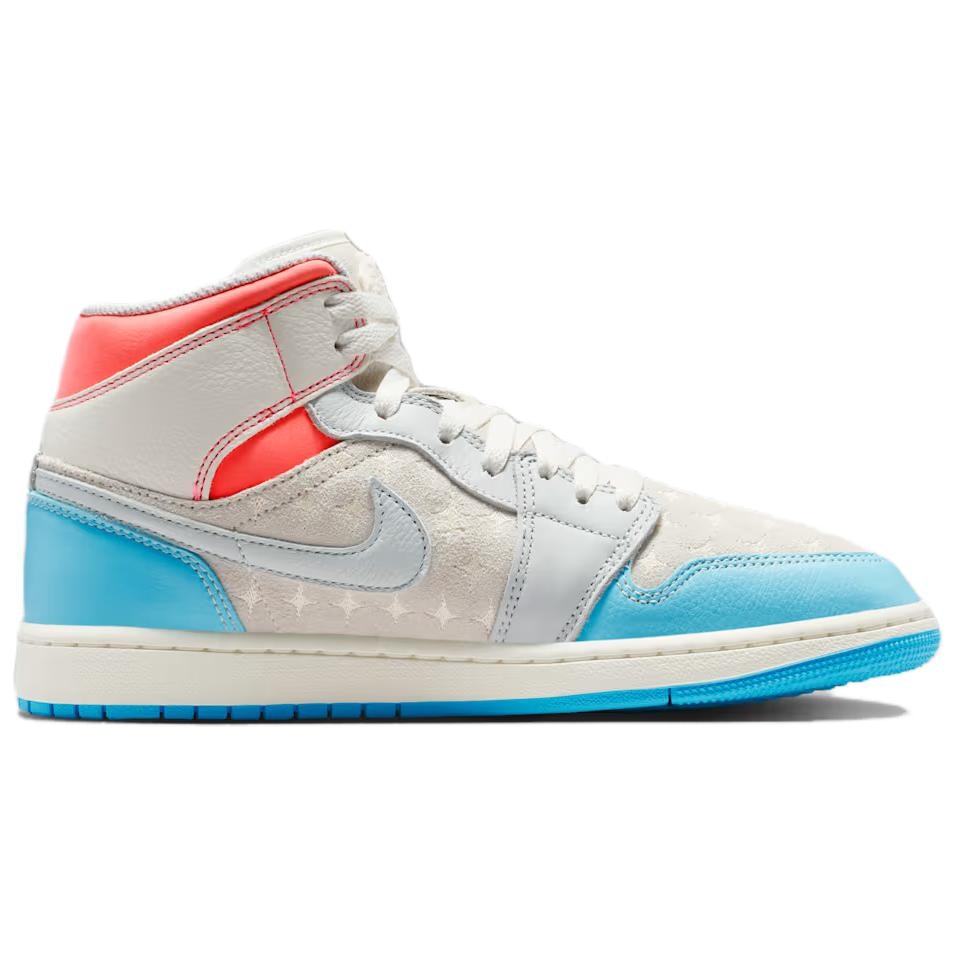 Jordan Air Jordan 1 Mid White Blue — фото 1