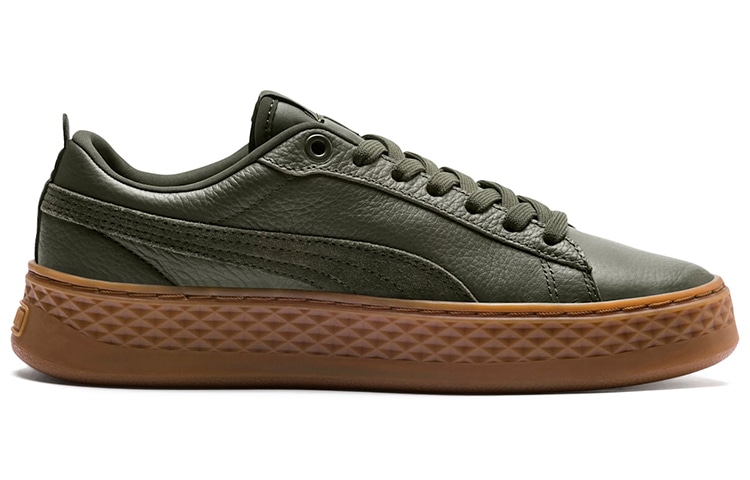 Puma Smash Platform Olive — фото 1