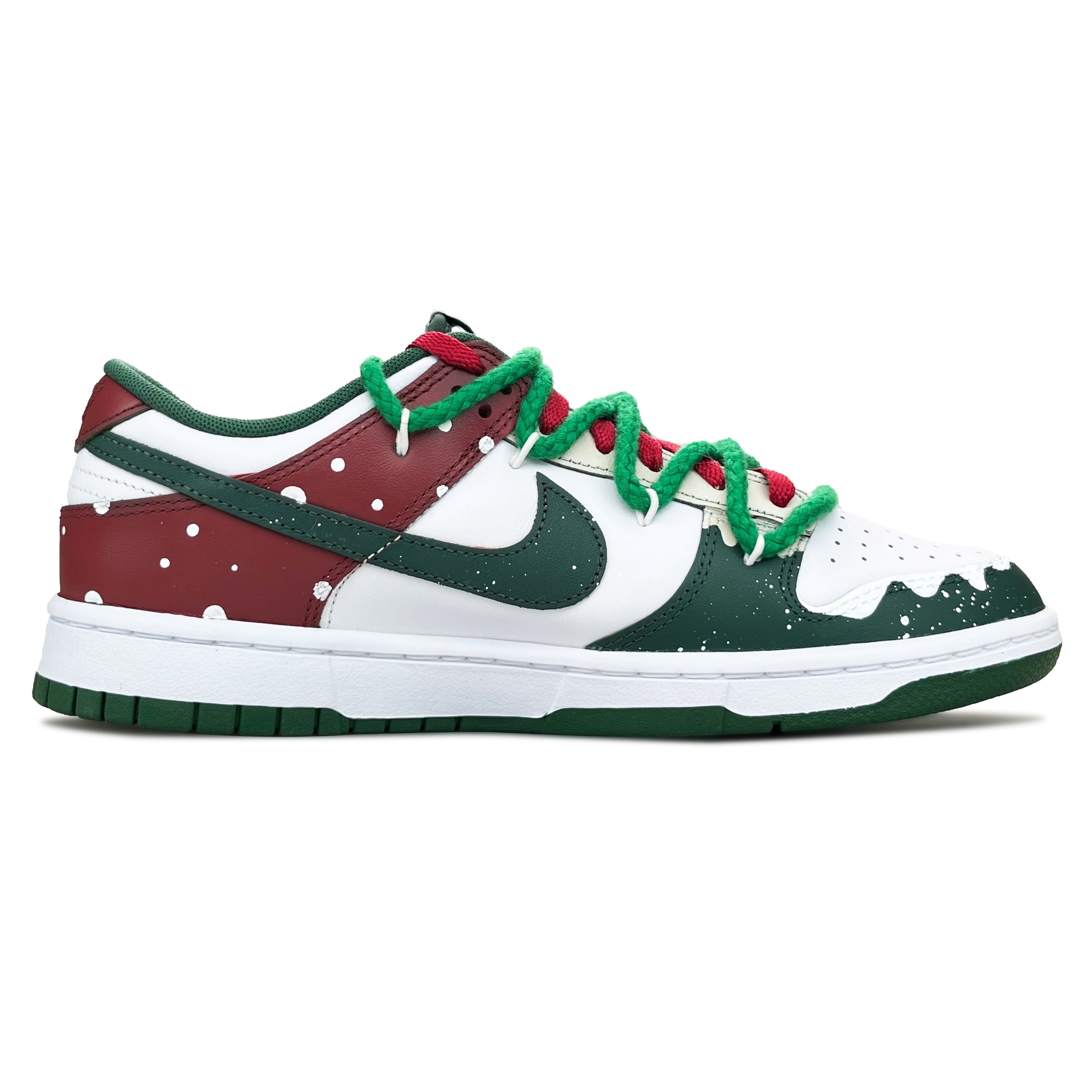 Nike Dunk Low Christmas Camp Green — фото 1
