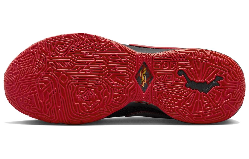 Nike LeBron 20 Low Black Gold Red — фото 4