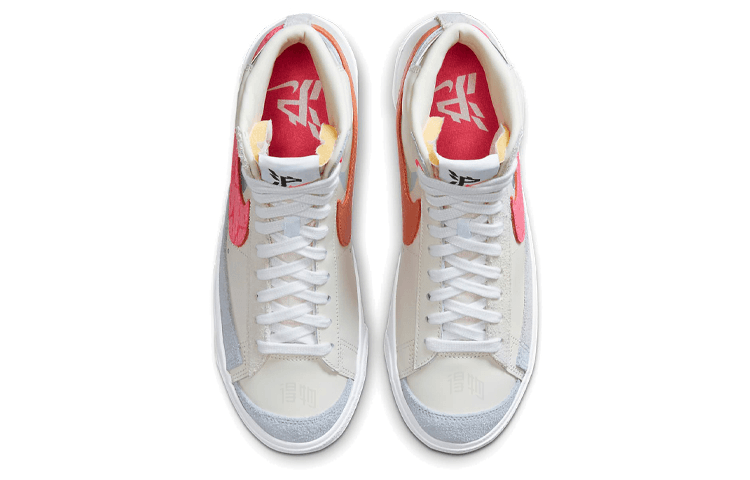 Nike Blazer 77 Mid White Red Blue — фото 3