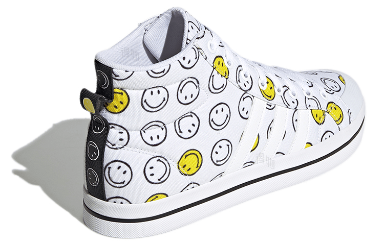 Adidas SMILEY x adidas neo Bravada White Yellow Black — фото 3