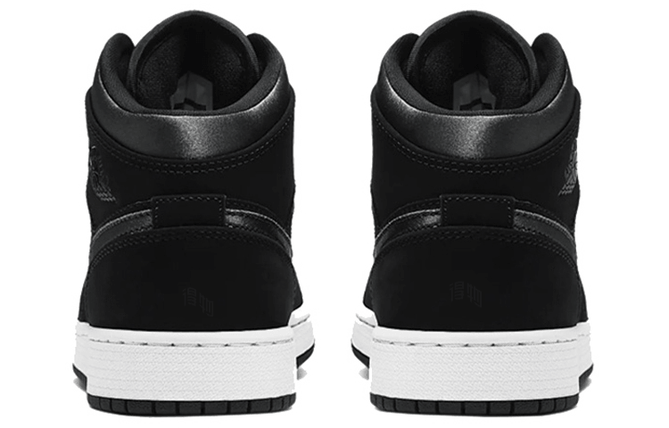 Jordan Air Jordan 1 Mid Black Silver — фото 3