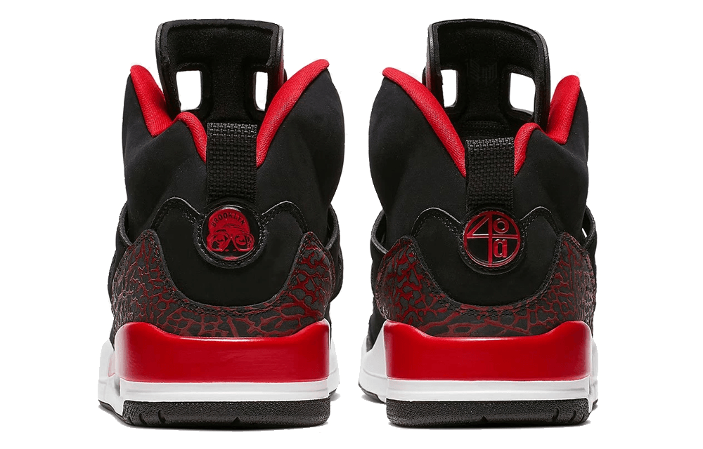Jordan Spizike Low Black Red — фото 3