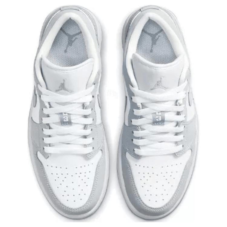 Jordan Air Jordan 1 Low Retro White Grey — фото 3