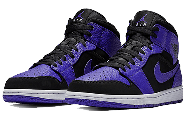 Jordan Air Jordan 1 Mid Black Dark Concord — фото 1