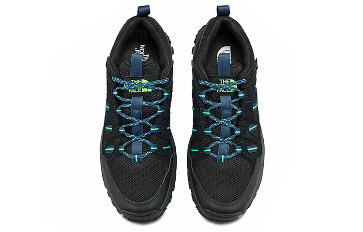 The North Face Outdoor Low-Top Black Green — фото 1