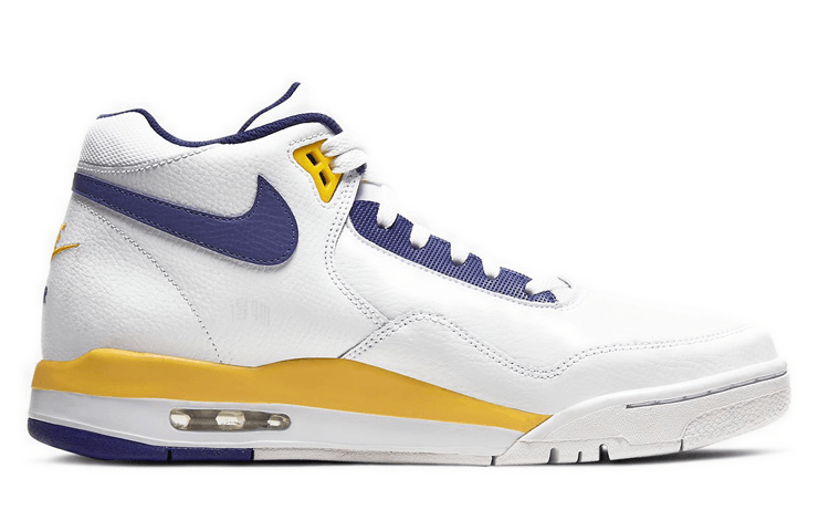 Nike Flight Legacy White Blue Yellow — фото 1