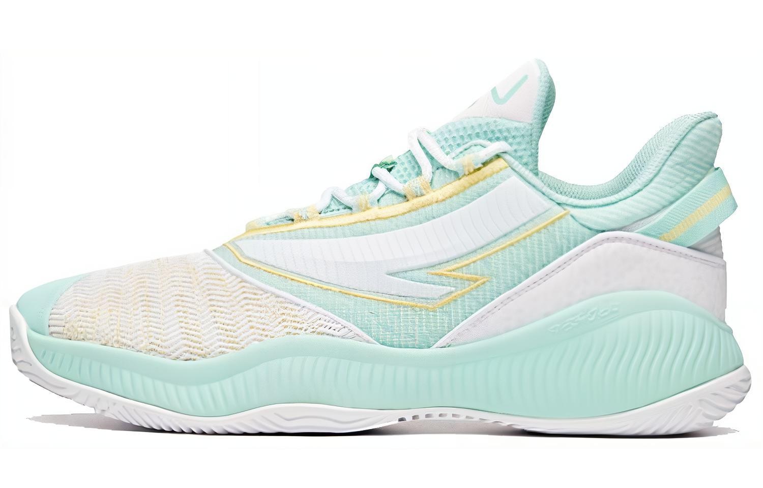 安踏 Anta Basketball Shoes White Green Yellow