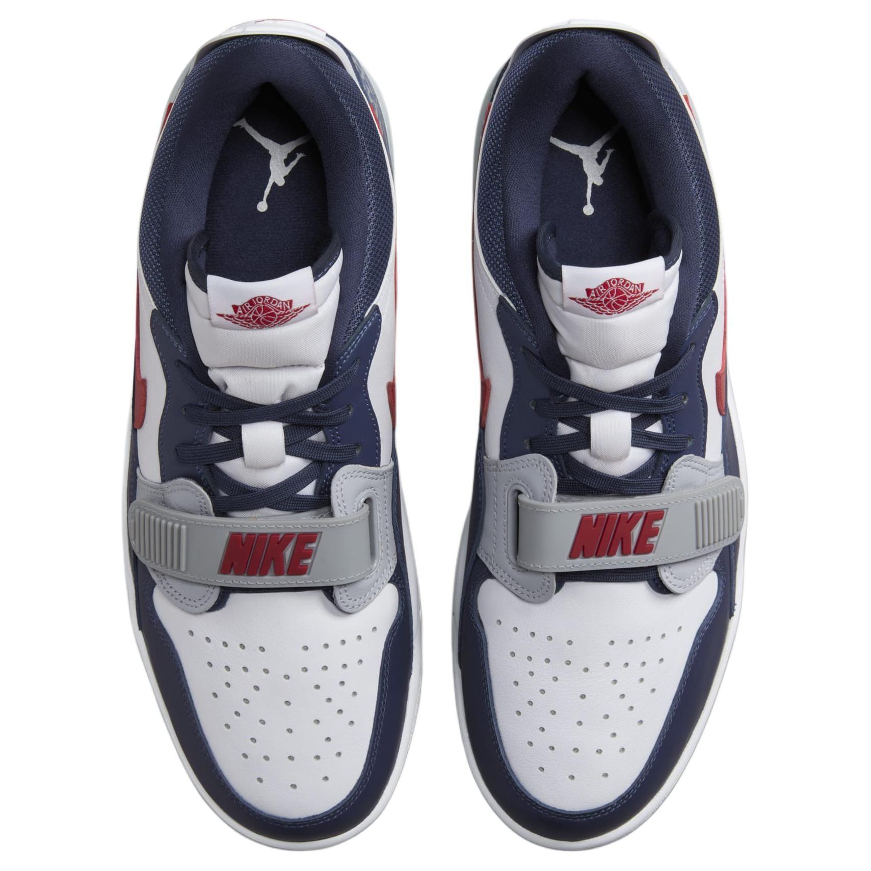 Jordan Legacy 312 Low White Blue Red — фото 3