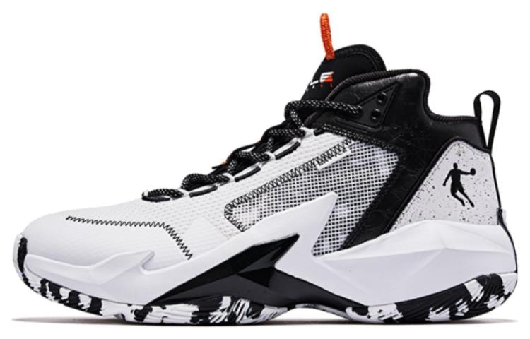 Jordan High-Top Basketball Shoes Black White