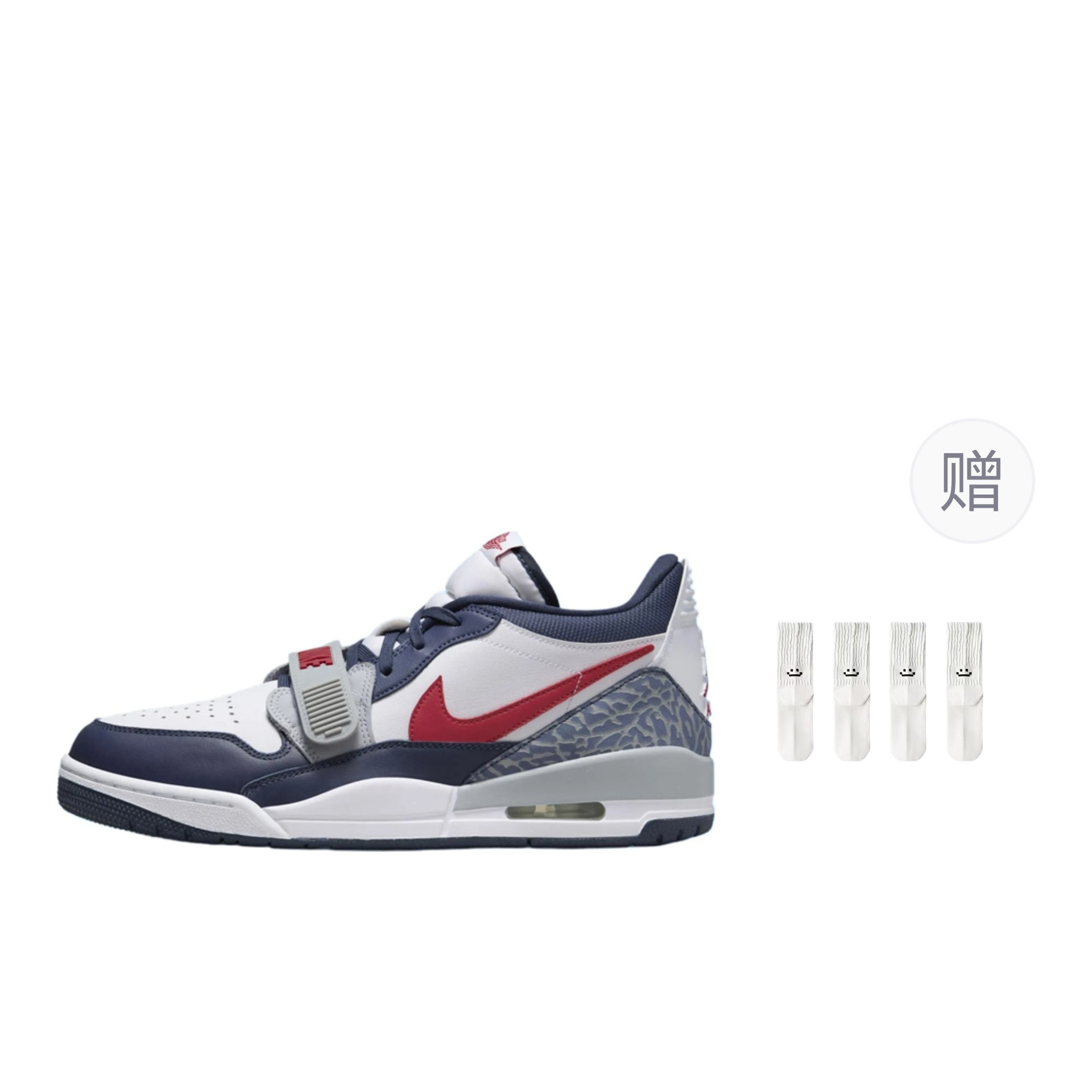Jordan Legacy 312 Low White Blue Red — фото 6