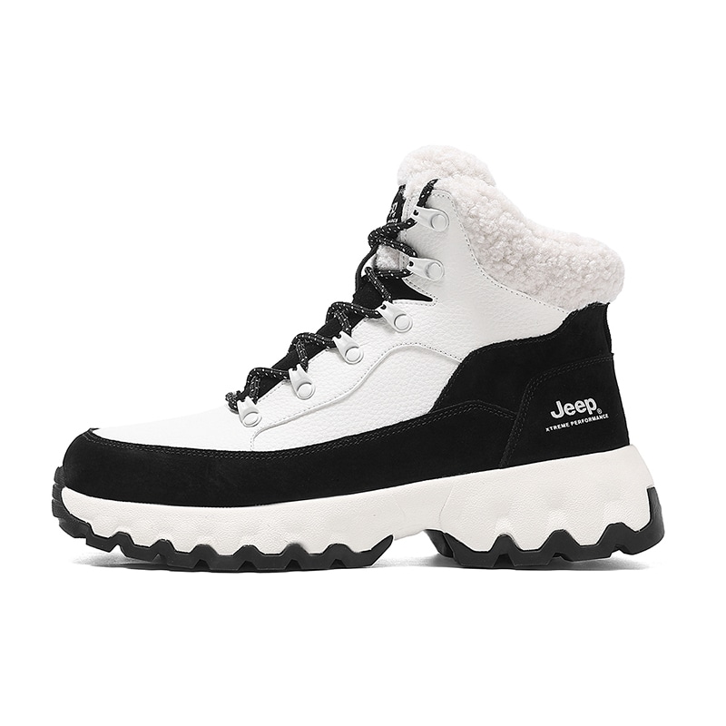 Jeep Snow Boots Black White