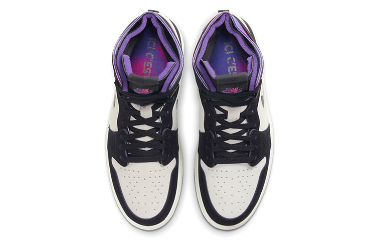Jordan Retro High White Black Purple — фото 3
