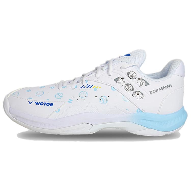 VICTOR Doraemon Low-Cut Badminton Shoes White
