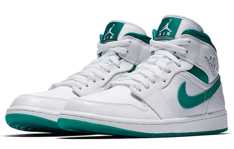 Jordan Air Jordan 1 Mid White Mystic Green — фото 2