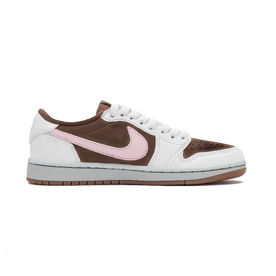 Jordan Travis Scott x Air Jordan 1 Low "White Pink" — фото 1