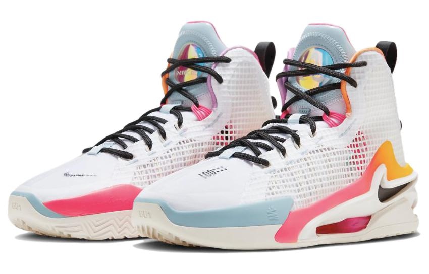Nike Air Zoom G.T. Jump White Blue Orange — фото 2