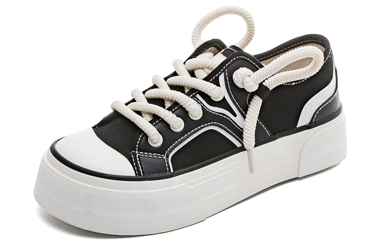 环球 HUANQIU HUANQIU Canvas Shoes Black