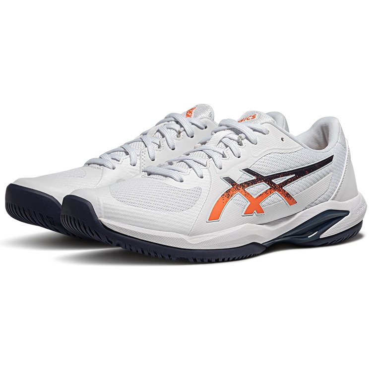 ASICS Solution Swift FF 2 White Orange — фото 2