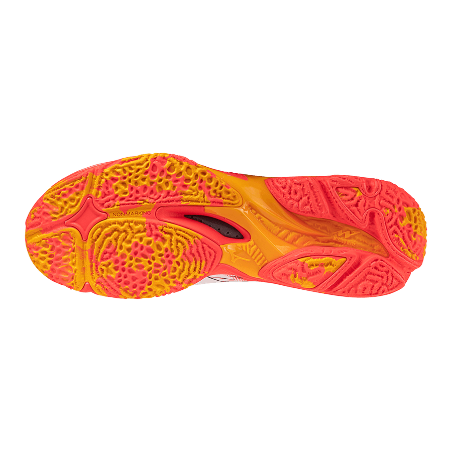 Mizuno Wave Lightning Neo 3 White Orange — фото 3