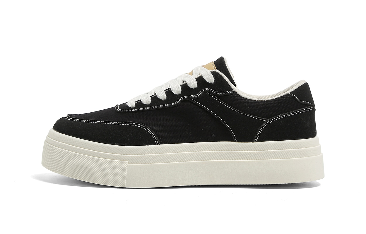 环球 HUANQIU HUANQIU Canvas Sneakers Black