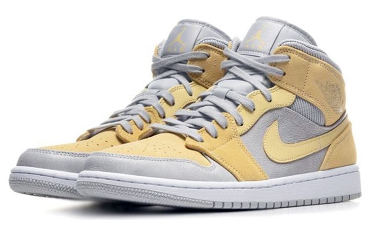 Jordan Air Jordan 1 Mid Retro Grey Yellow — фото 2