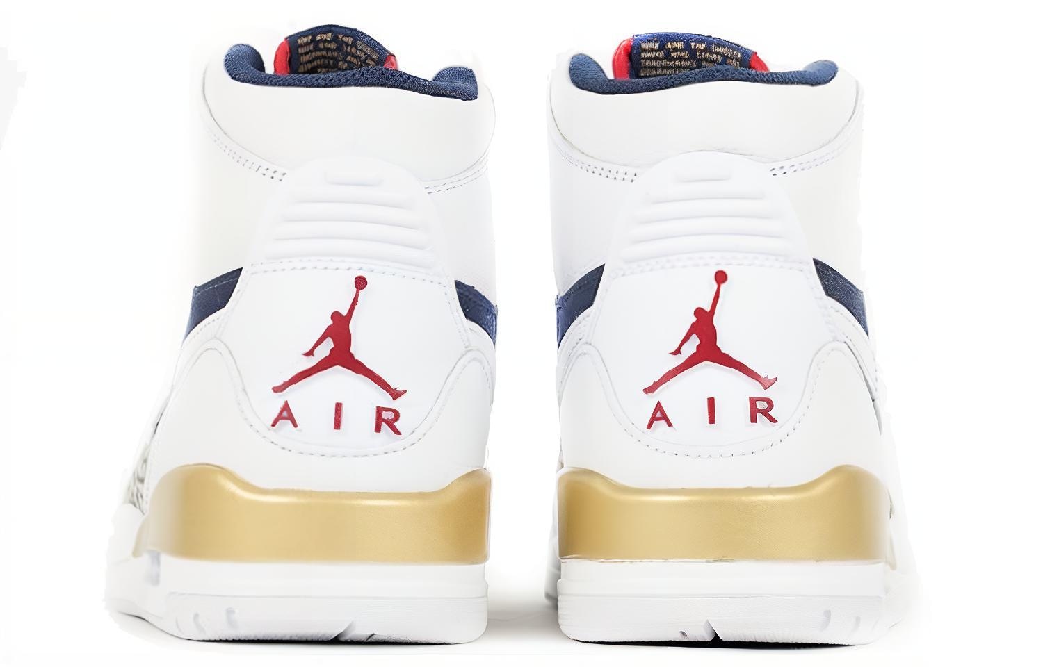 Jordan Legacy 312 White Blue Gold — фото 3