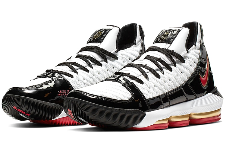 Nike Lebron 16 Low Black Gold — фото 2