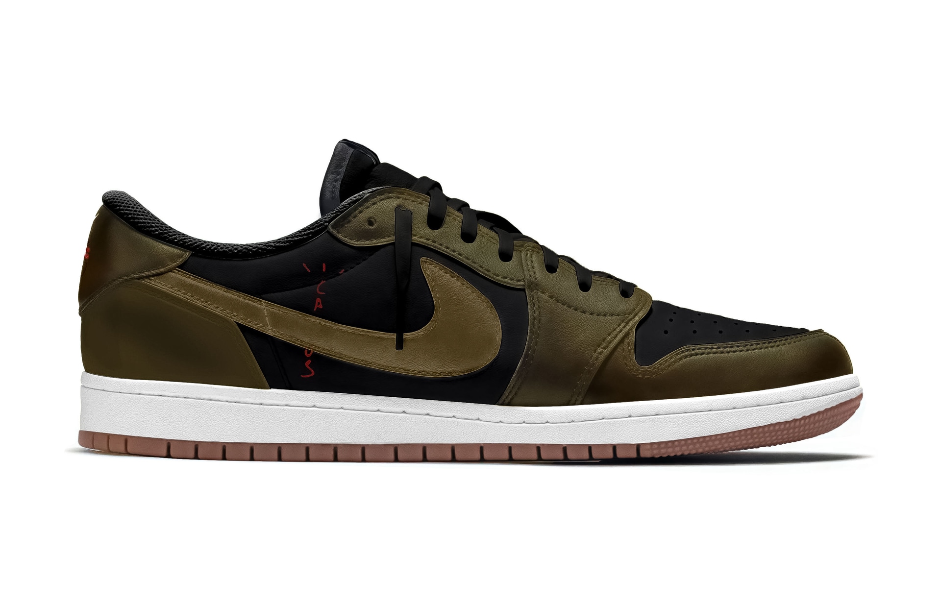 Jordan Travis Scott x Air Jordan 1 Low "Black Brown" — фото 1