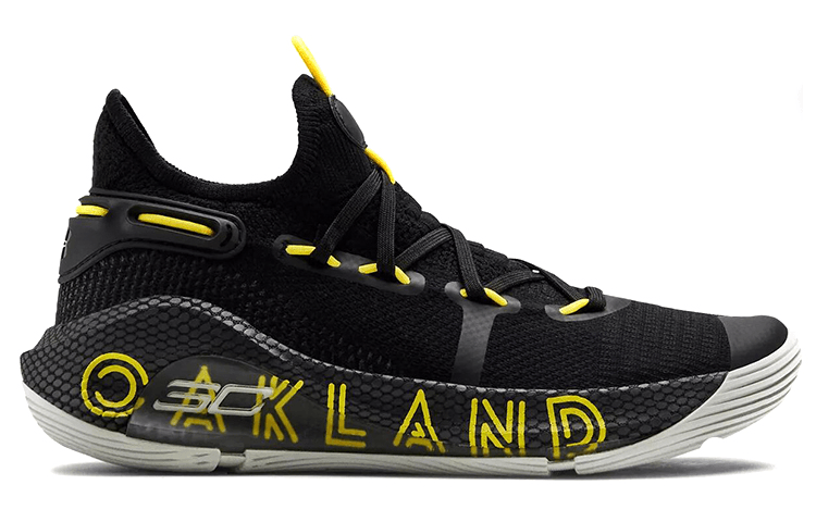 Under Armour Curry 6 Black Yellow — фото 1